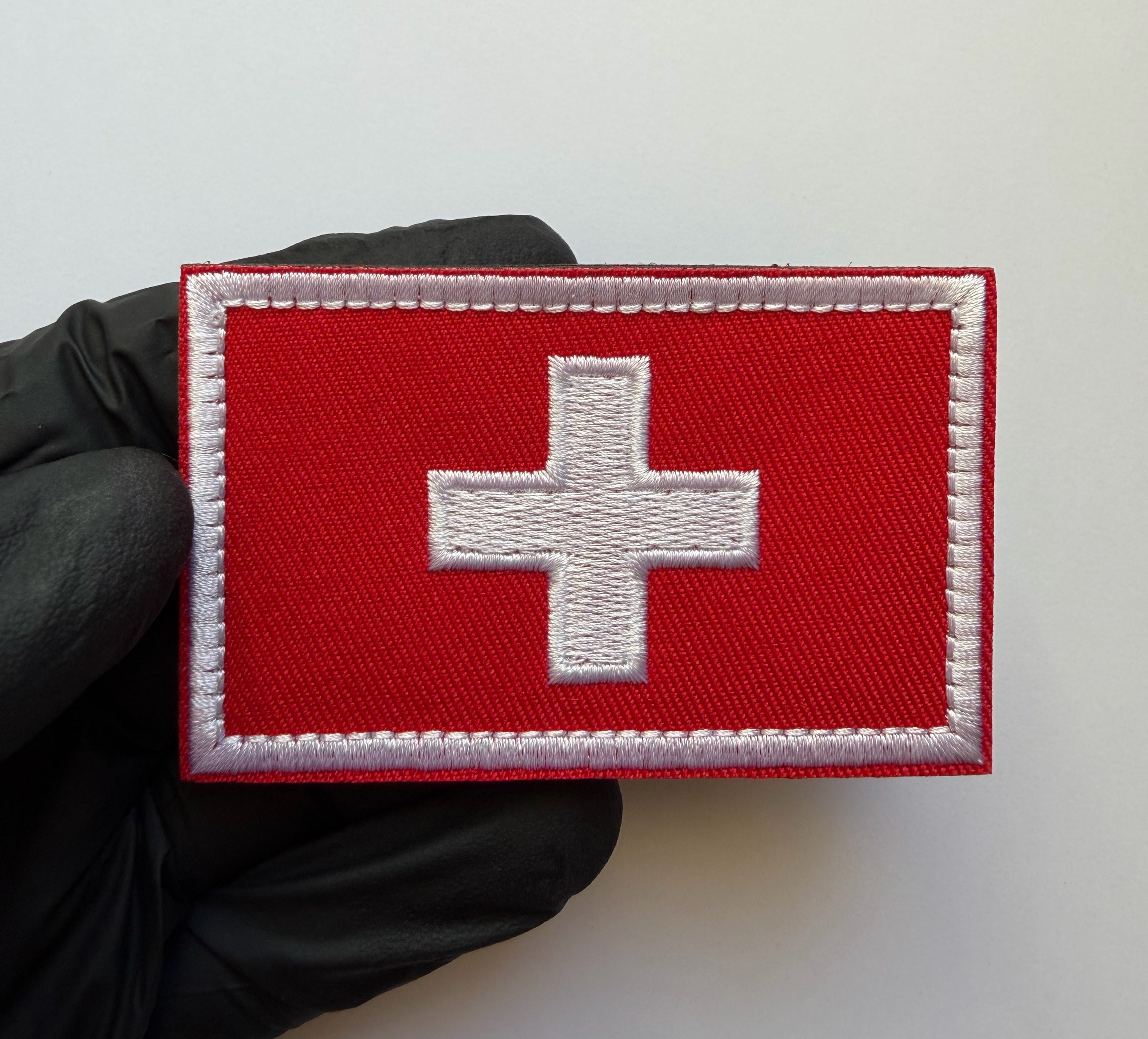 Hook-loop patch flag SWITZERLAND 8 cm