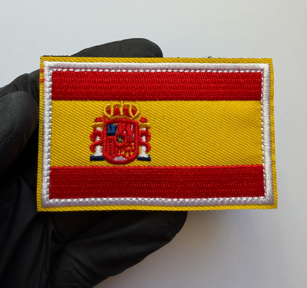 Hook-loop patch flag SPANISH 8 cm