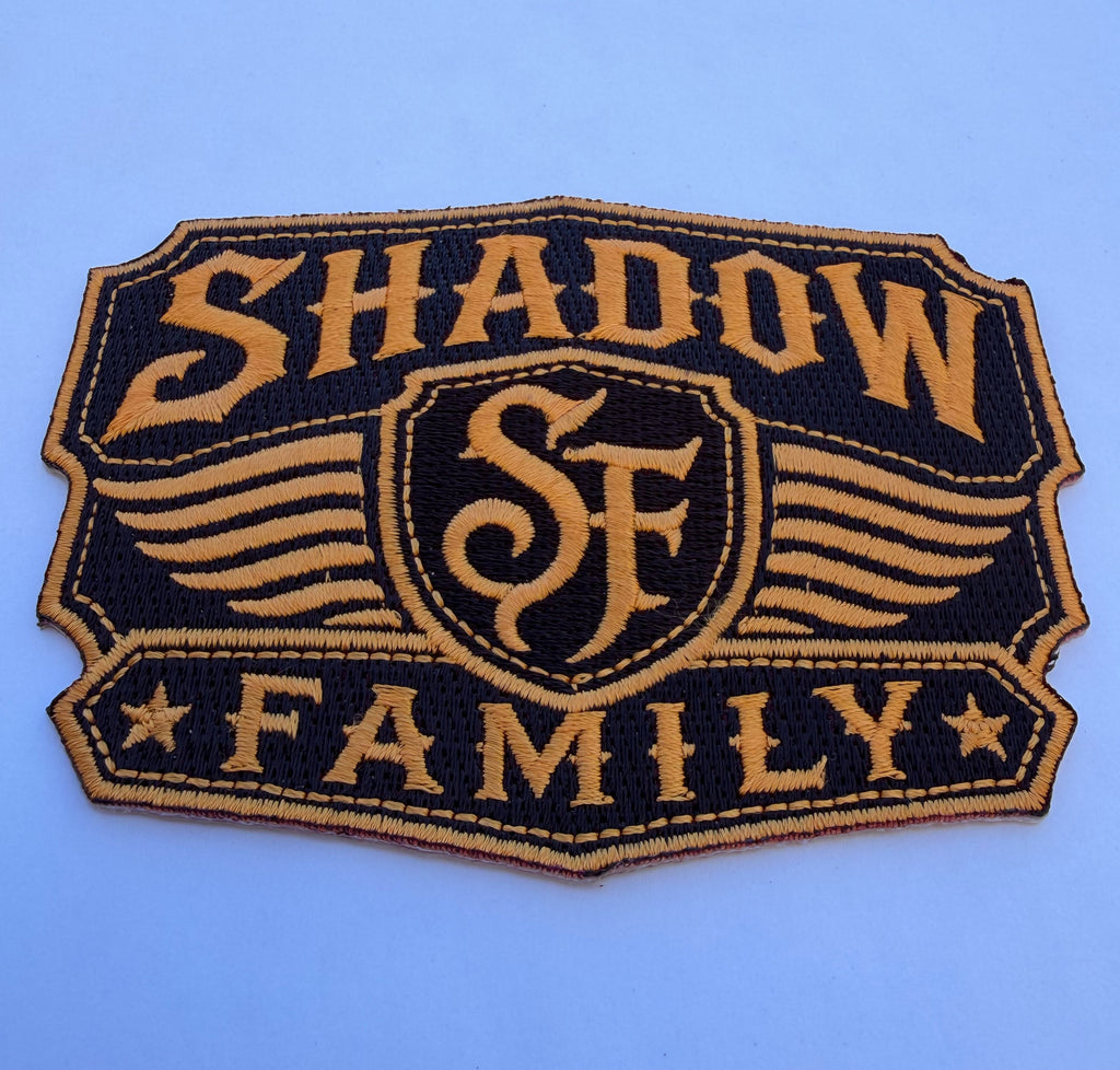 Embroidered patch shadow family Iron-on 10 cm