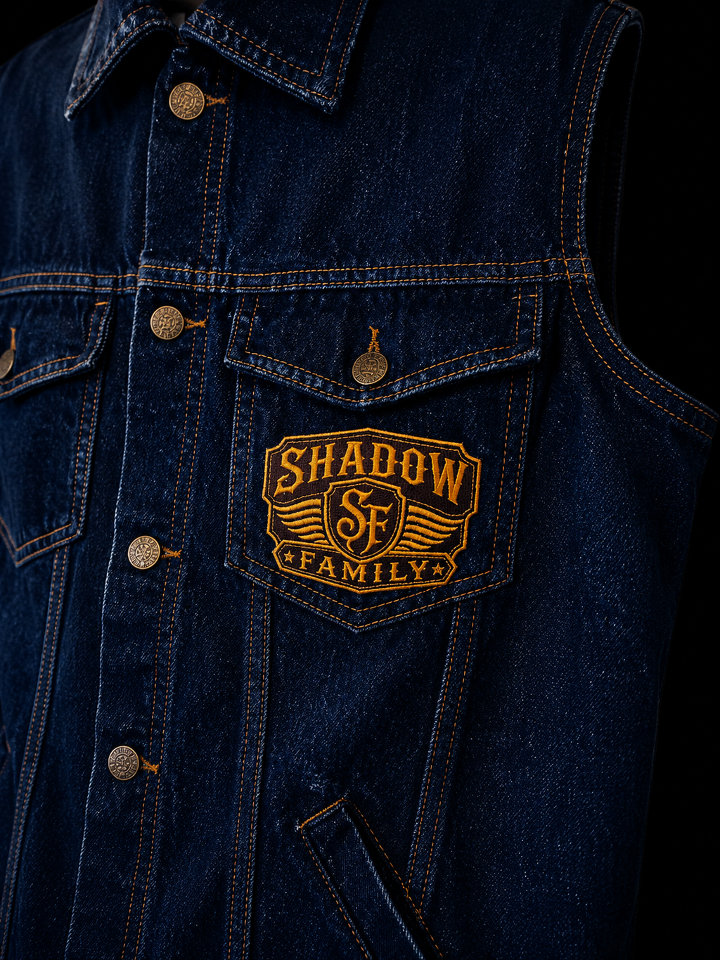 Shadow Family Denim Vest