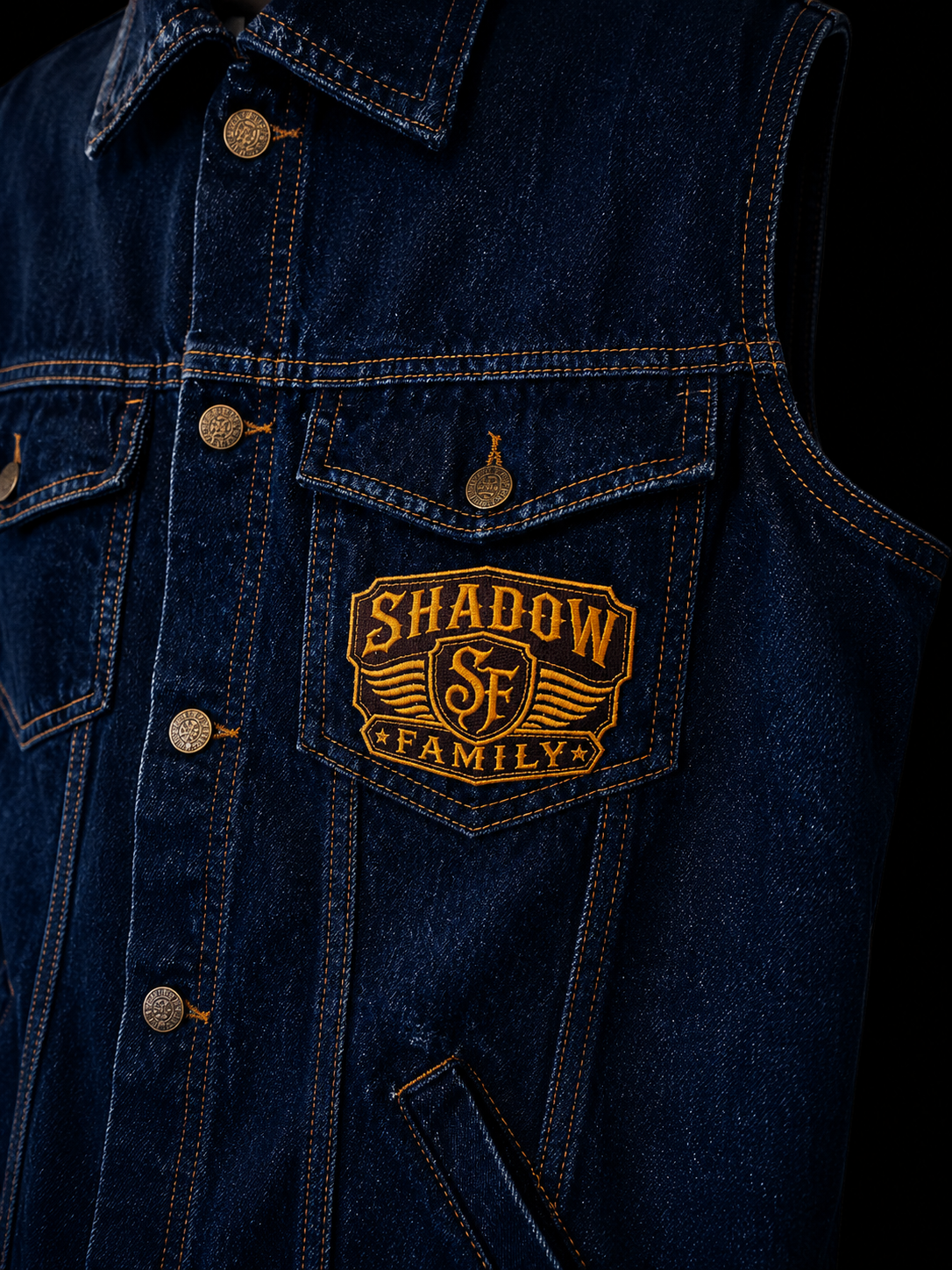 Shadow Family Denim Vest