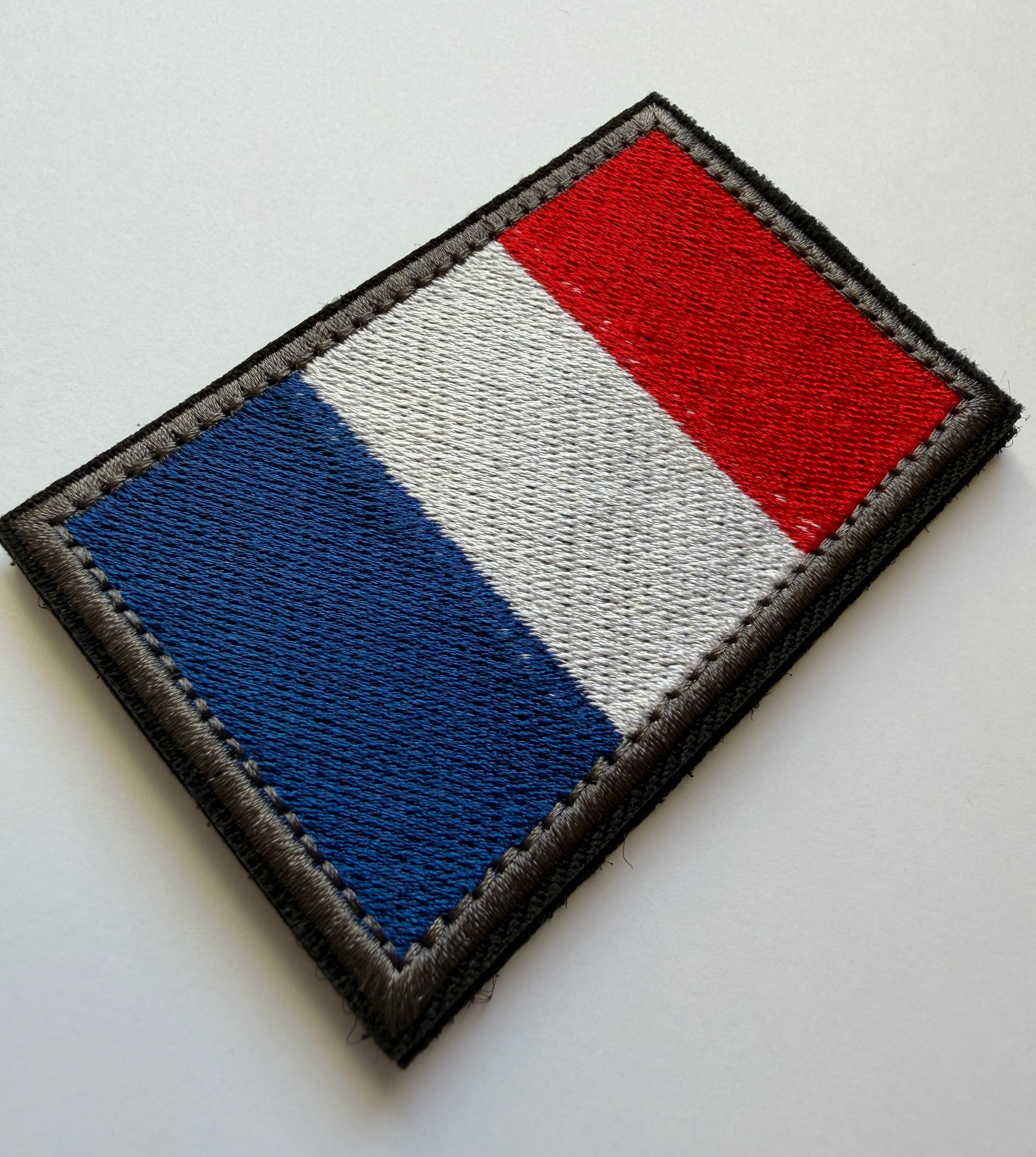 Hook & Loop Patch flag FRANCE 8 cm
