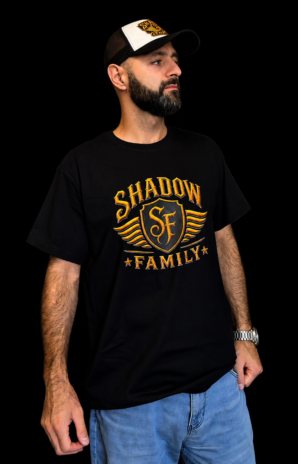 T-shirt shadow family 100% cotton