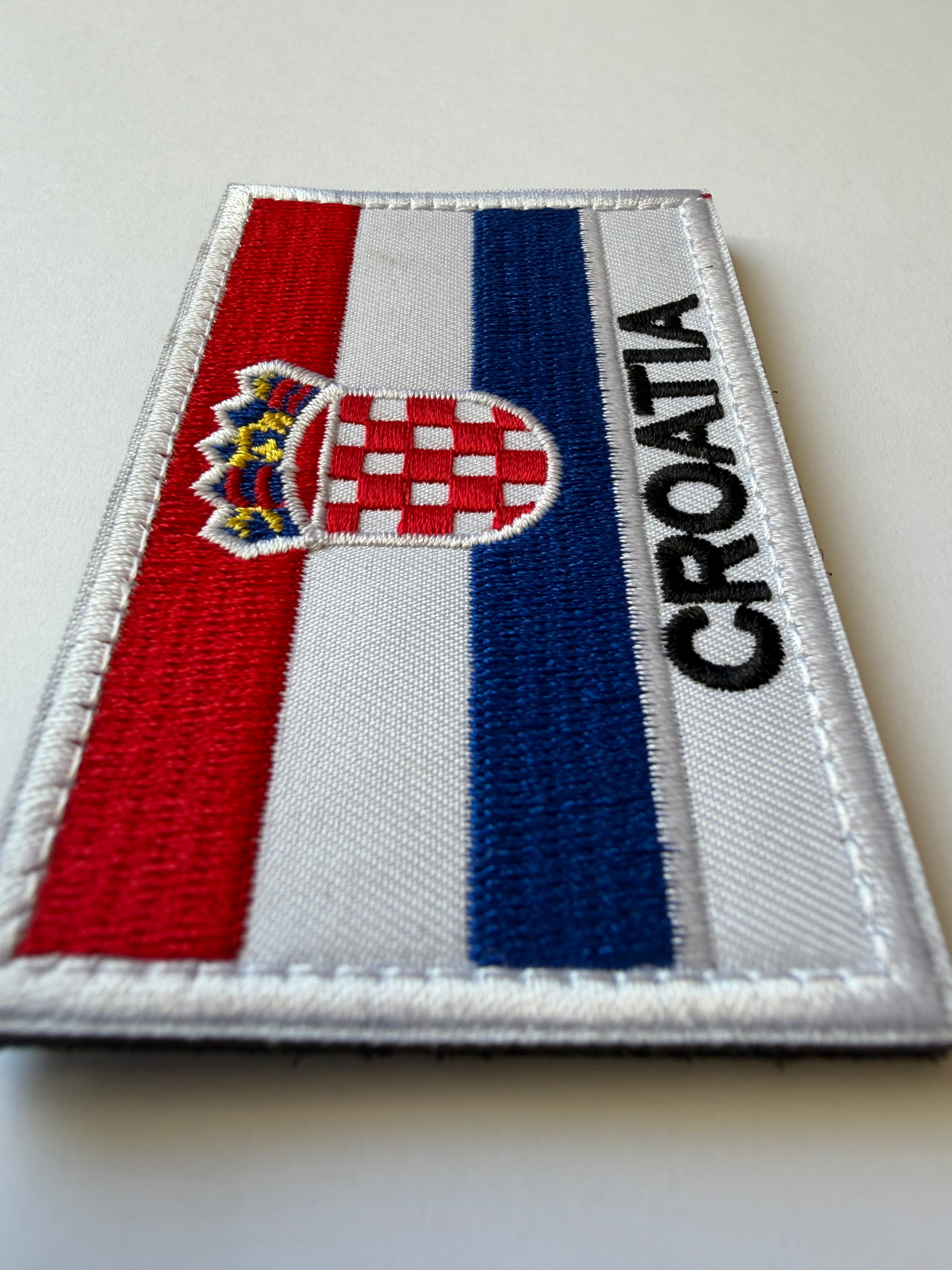 Hook & Loop Patch flag CROATIA 8 cm