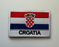 Hook & Loop Patch flag CROATIA 8 cm