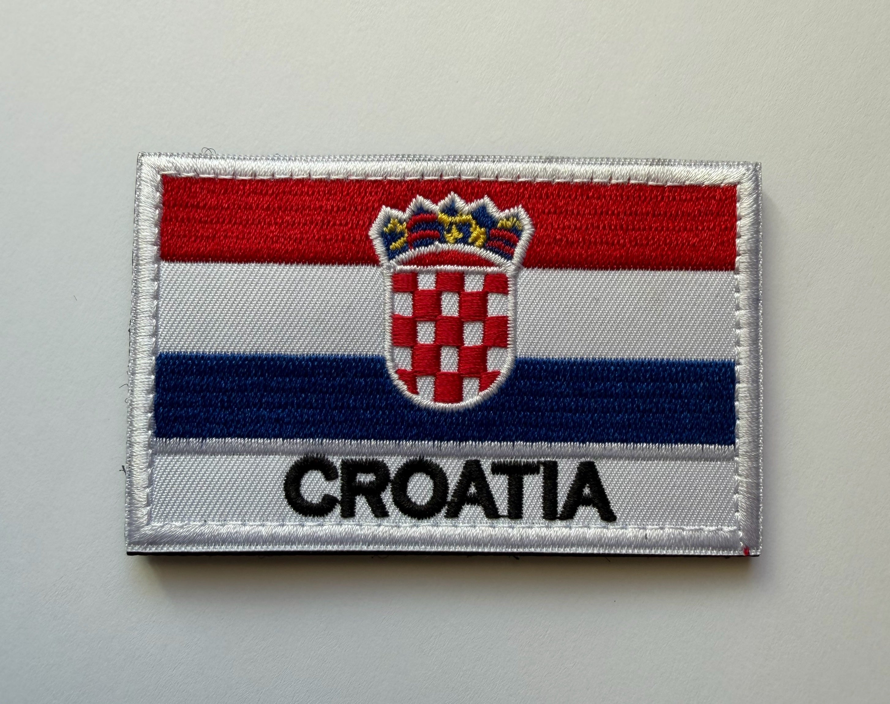 Hook & Loop Patch flag CROATIA 8 cm