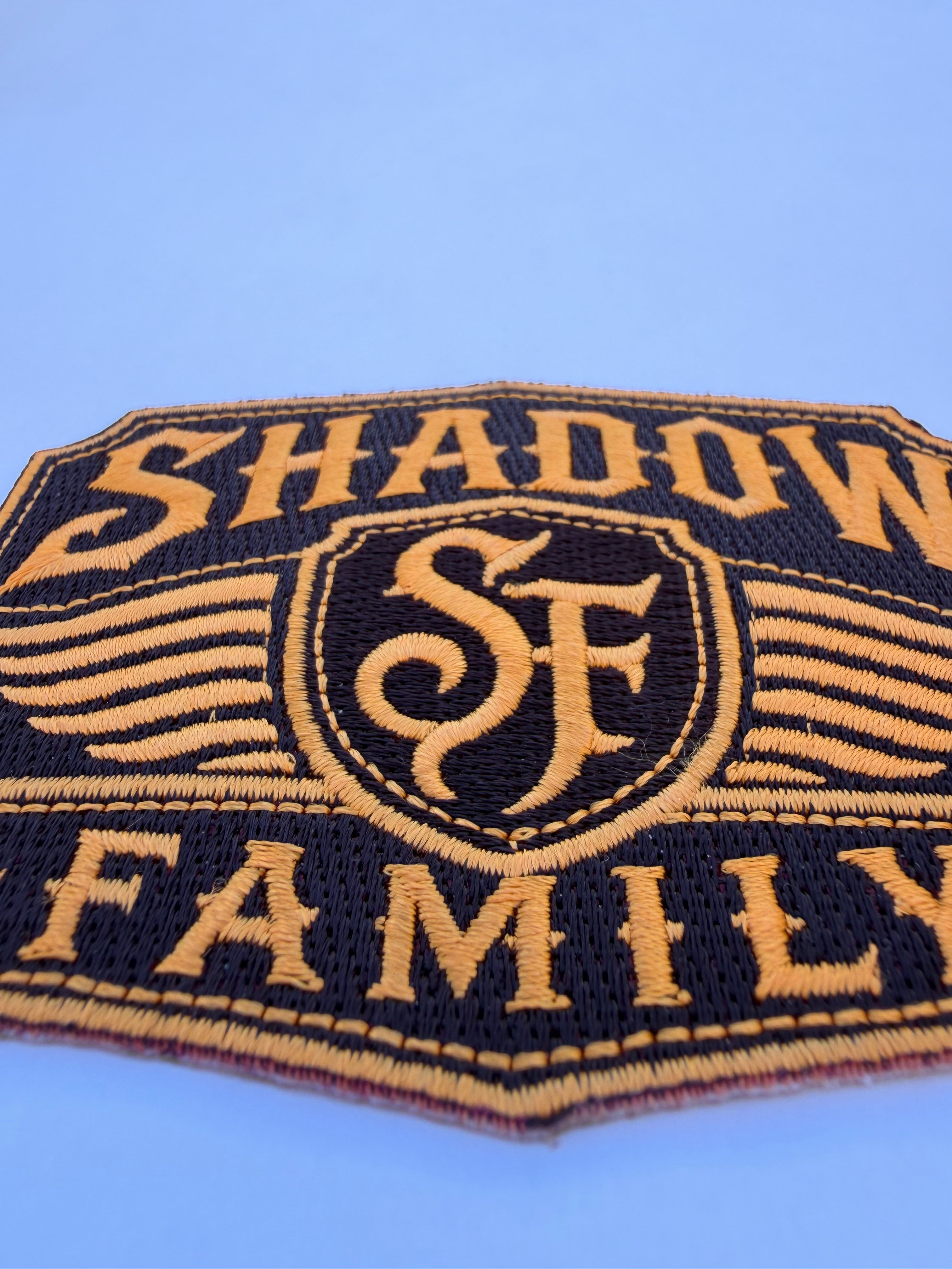 Embroidered patch shadow family Iron-on 10 cm