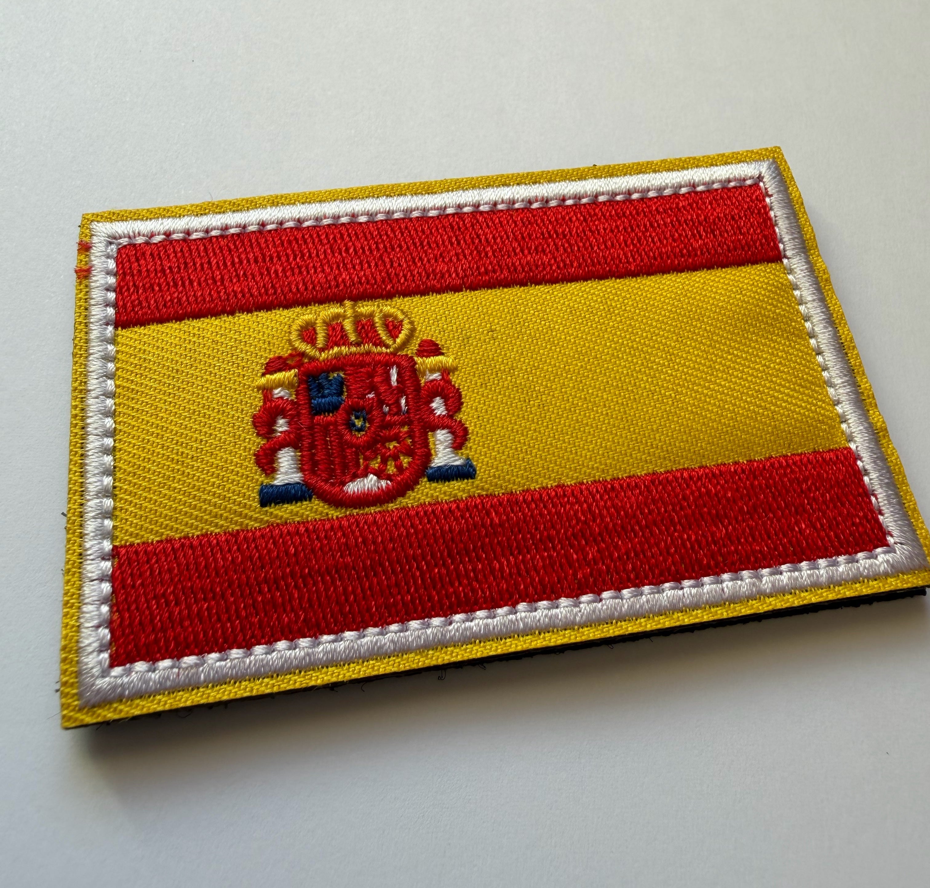 Hook-loop patch flag SPANISH 8 cm