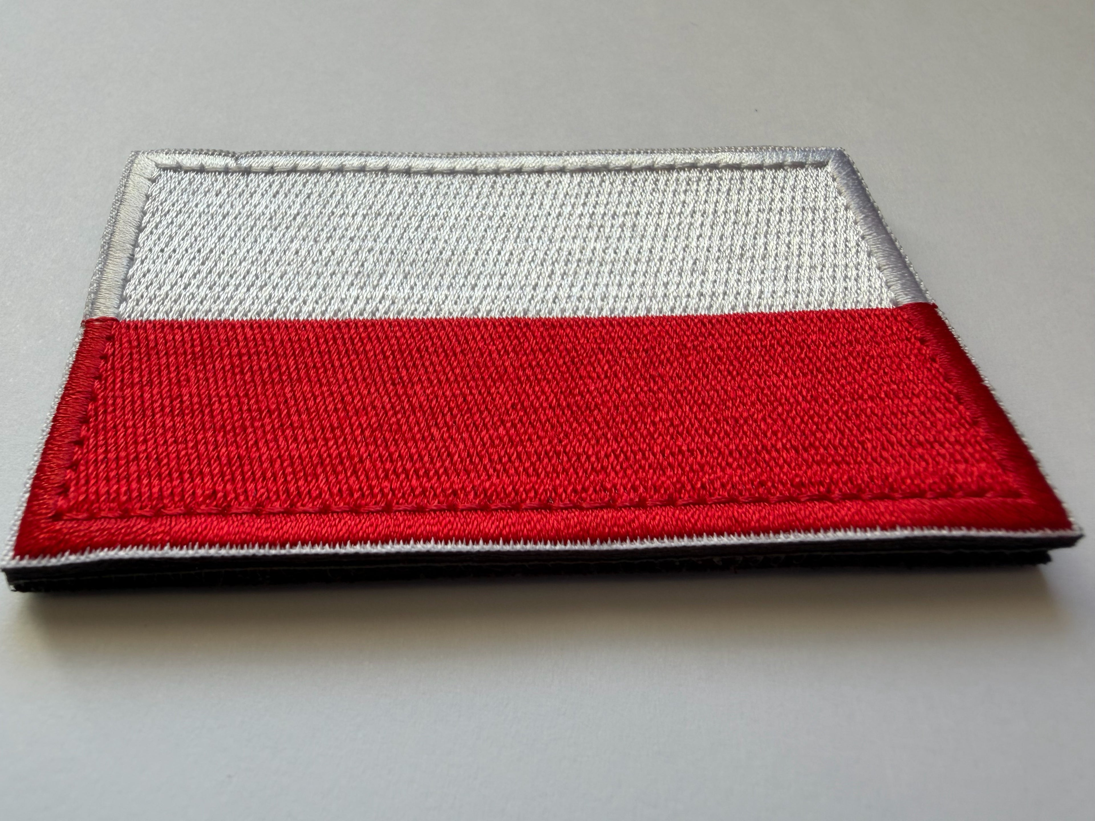Hook & Loop Patch flag POLAND 8 cm