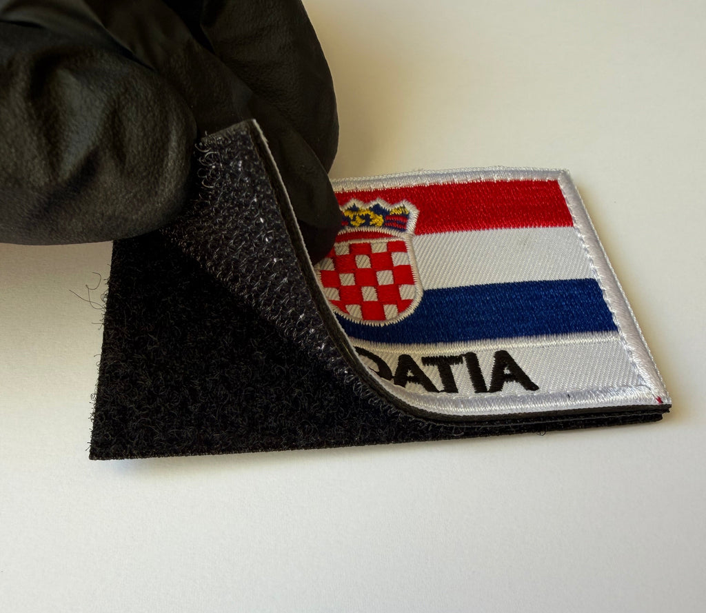 Hook & Loop Patch flag CROATIA 8 cm