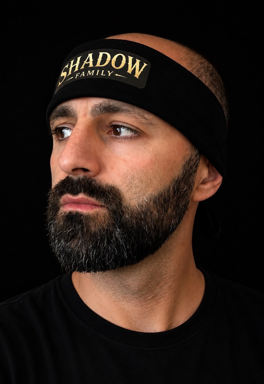 Black Bandana shadow family 100% cotton