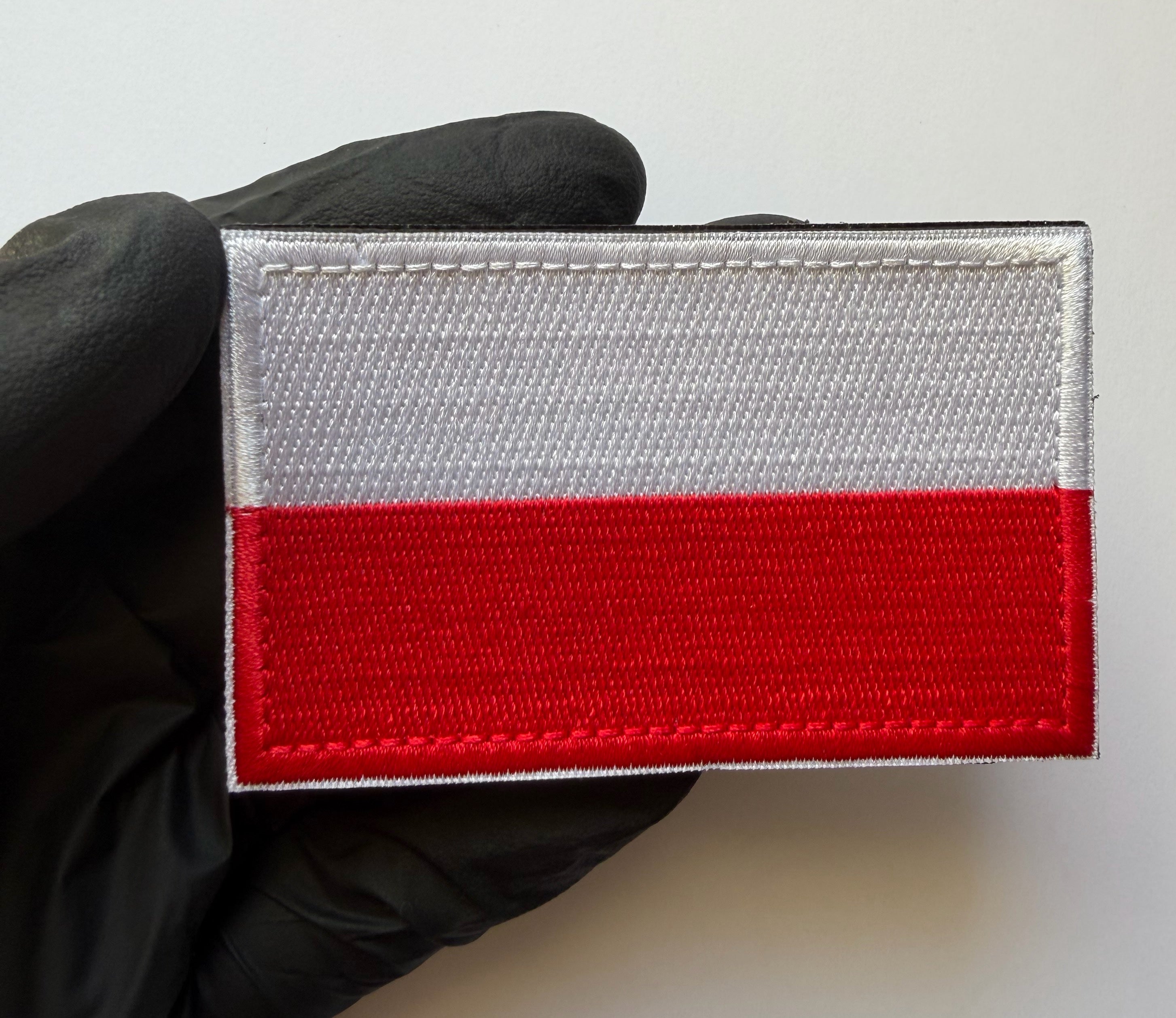 Hook & Loop Patch flag POLAND 8 cm