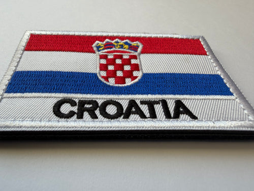 Hook & Loop Patch flag CROATIA 8 cm