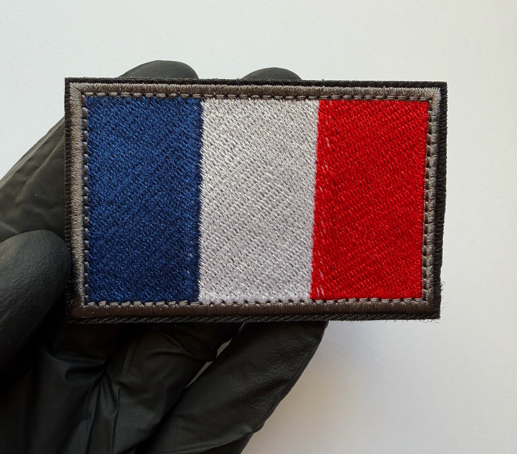 Hook & Loop Patch flag FRANCE 8 cm