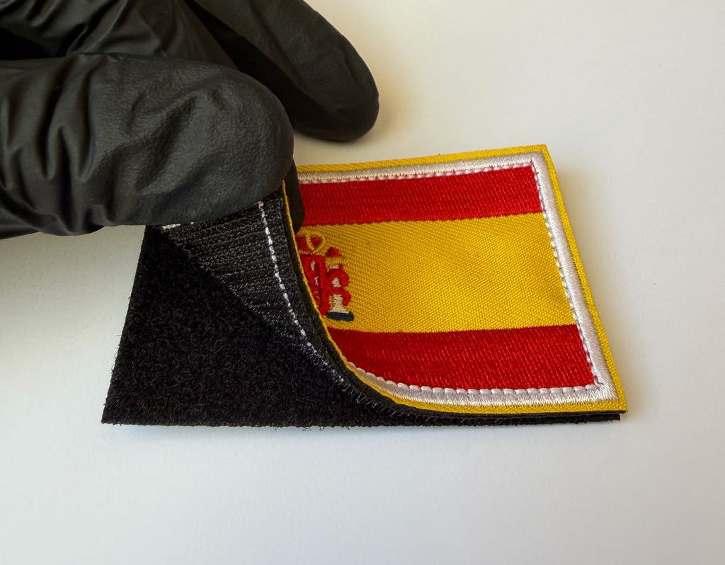 Hook-loop patch flag SPANISH 8 cm