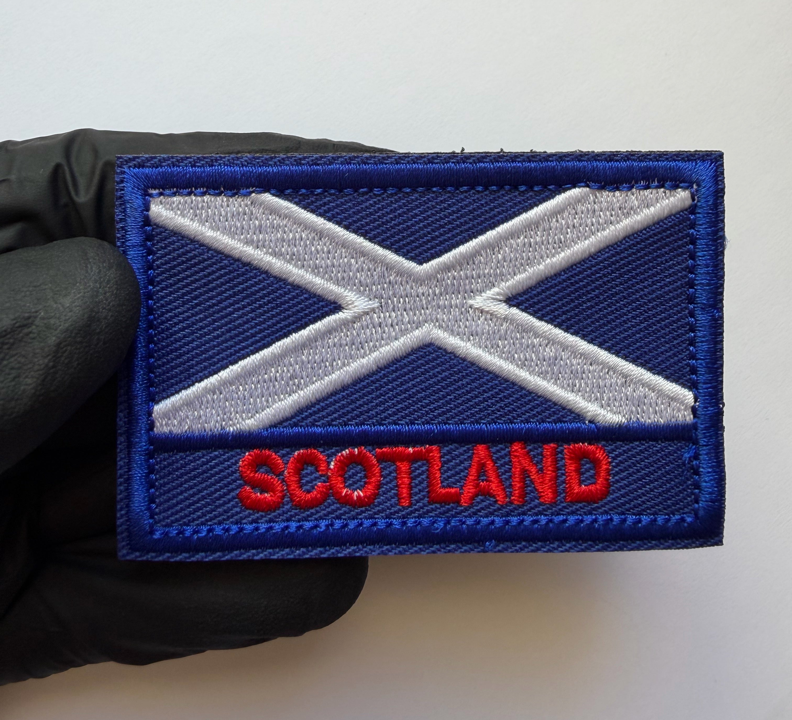 Hook-loop patch flag SCOTLAND 8 cm