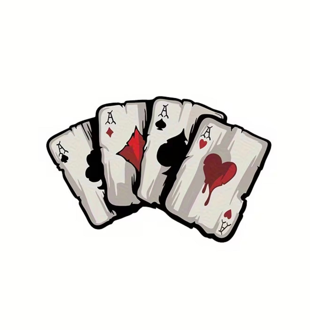 playing card sticker