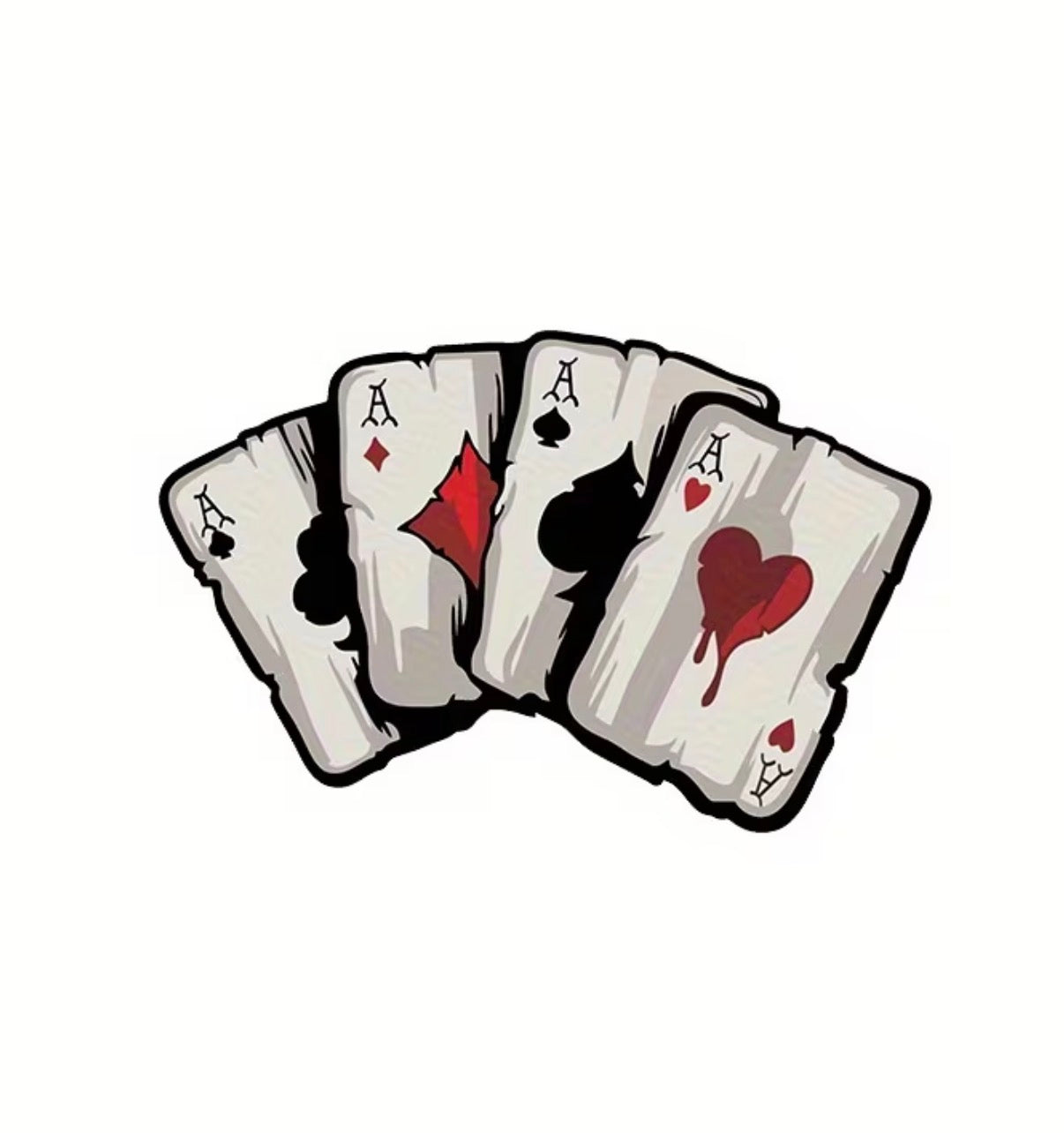 playing card sticker