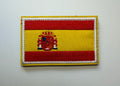 Hook-loop patch flag SPANISH 8 cm
