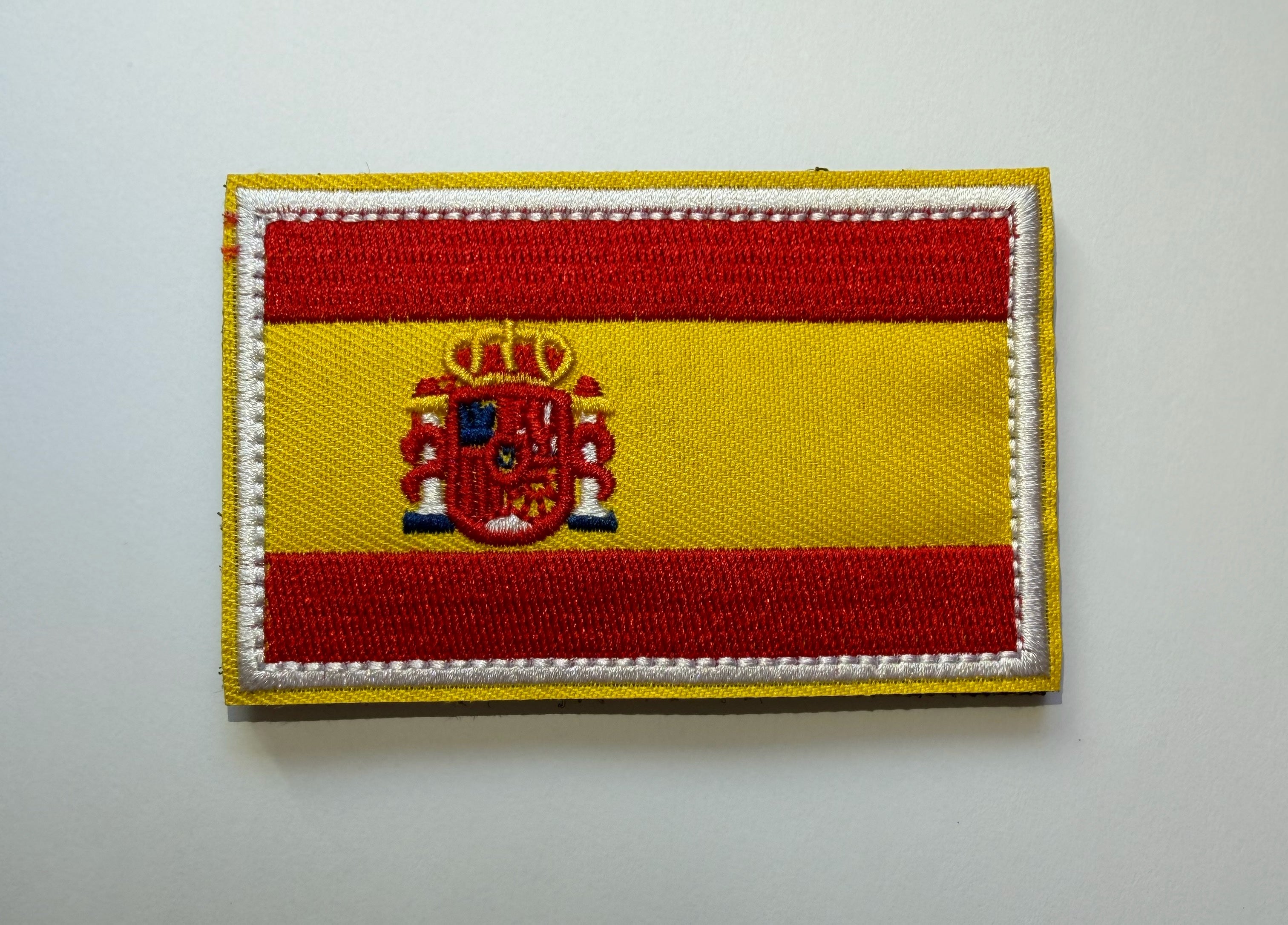 Hook-loop patch flag SPANISH 8 cm
