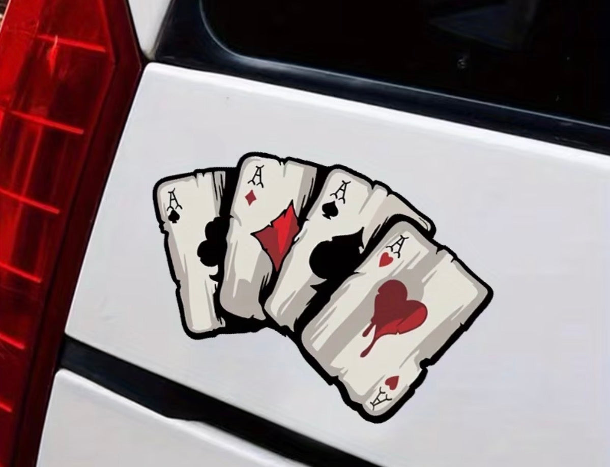 playing card sticker