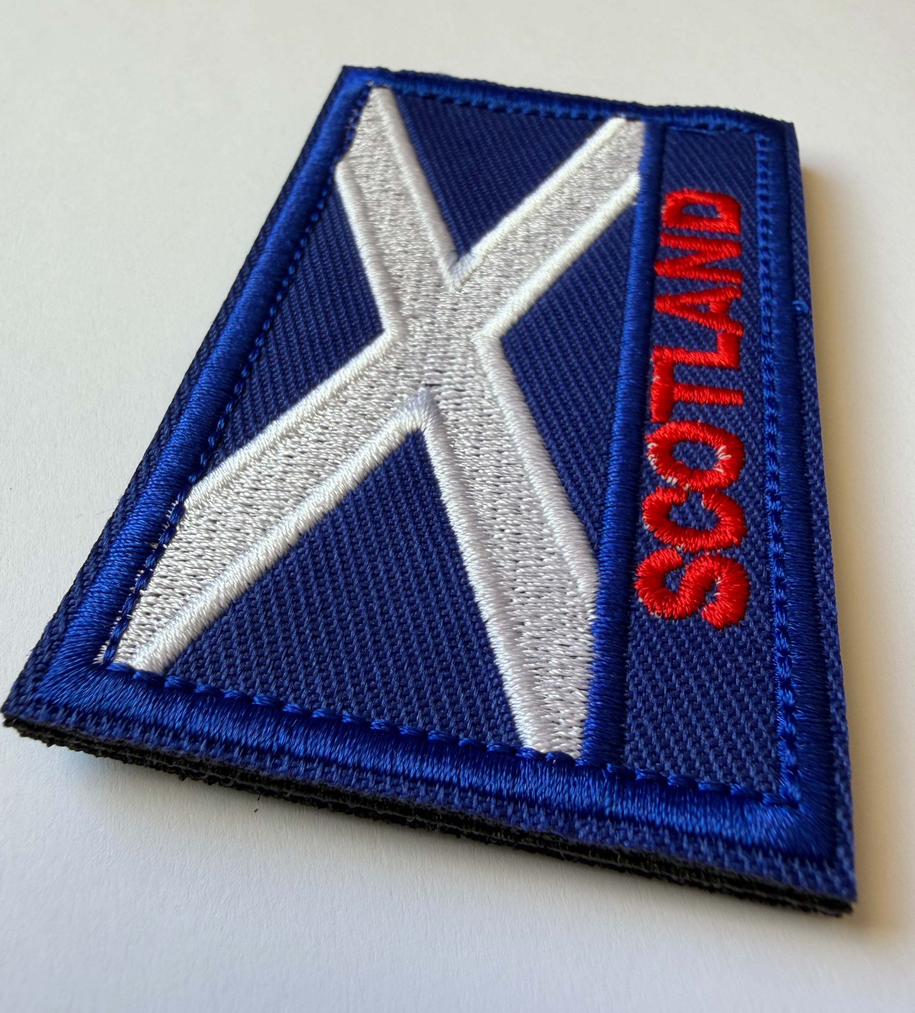 Hook-loop patch flag SCOTLAND 8 cm