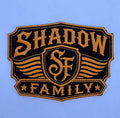 Embroidered patch shadow family Iron-on 10 cm