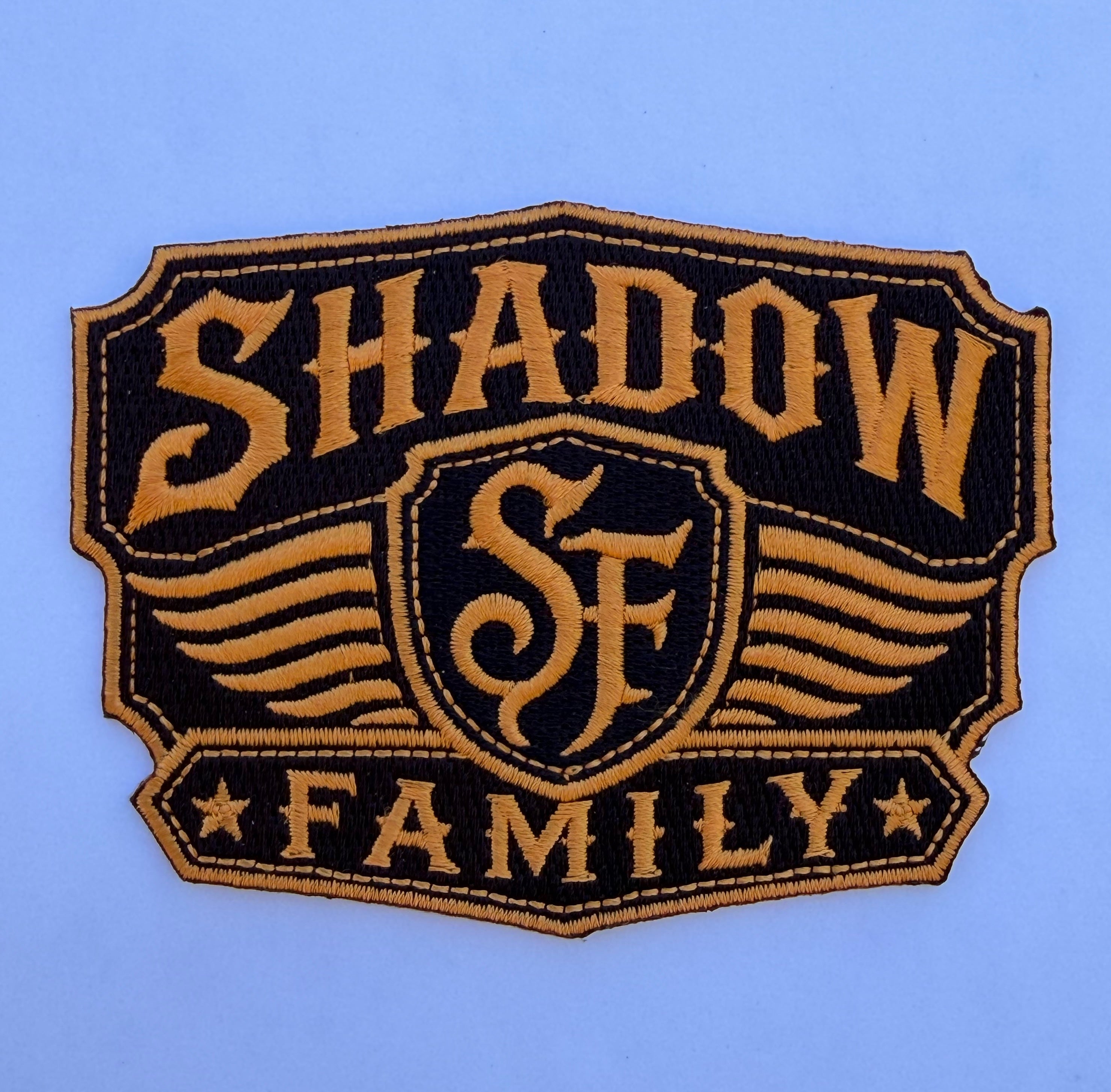 Embroidered patch shadow family Iron-on 10 cm