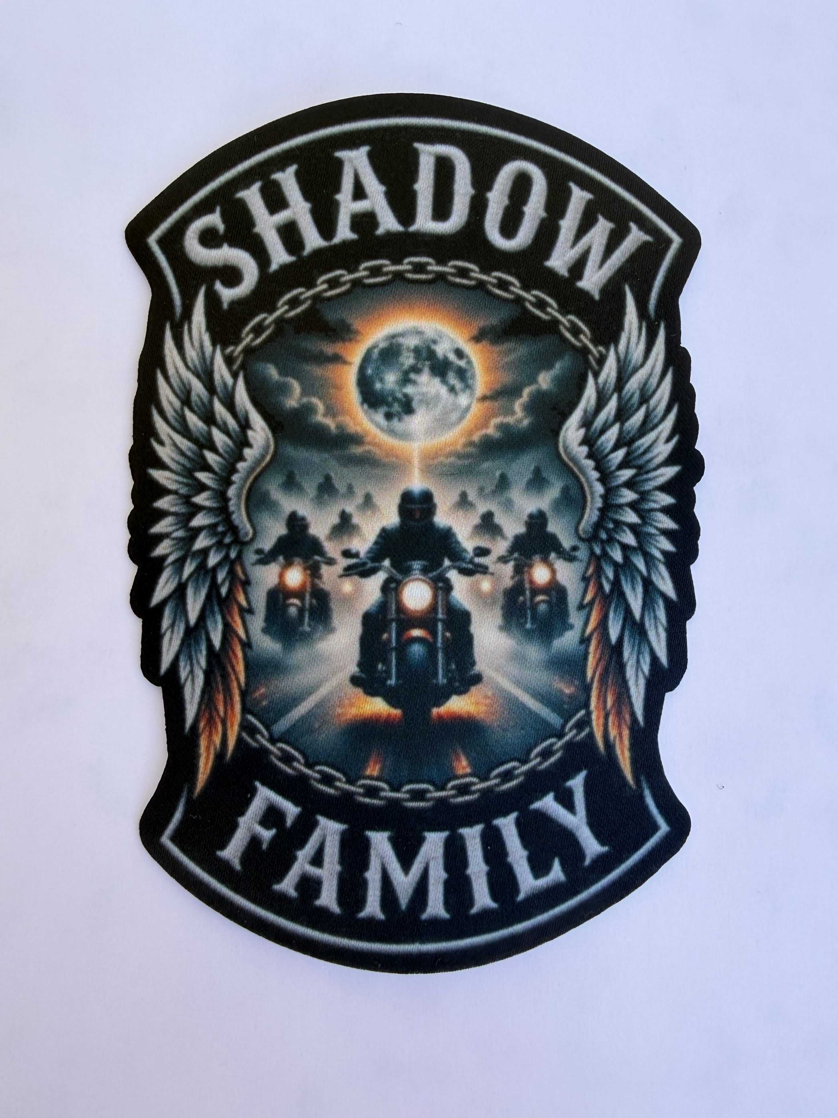 Patch Iron-on shadow family 10 cm