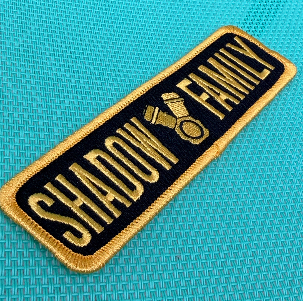 Embroidered patch shadow family