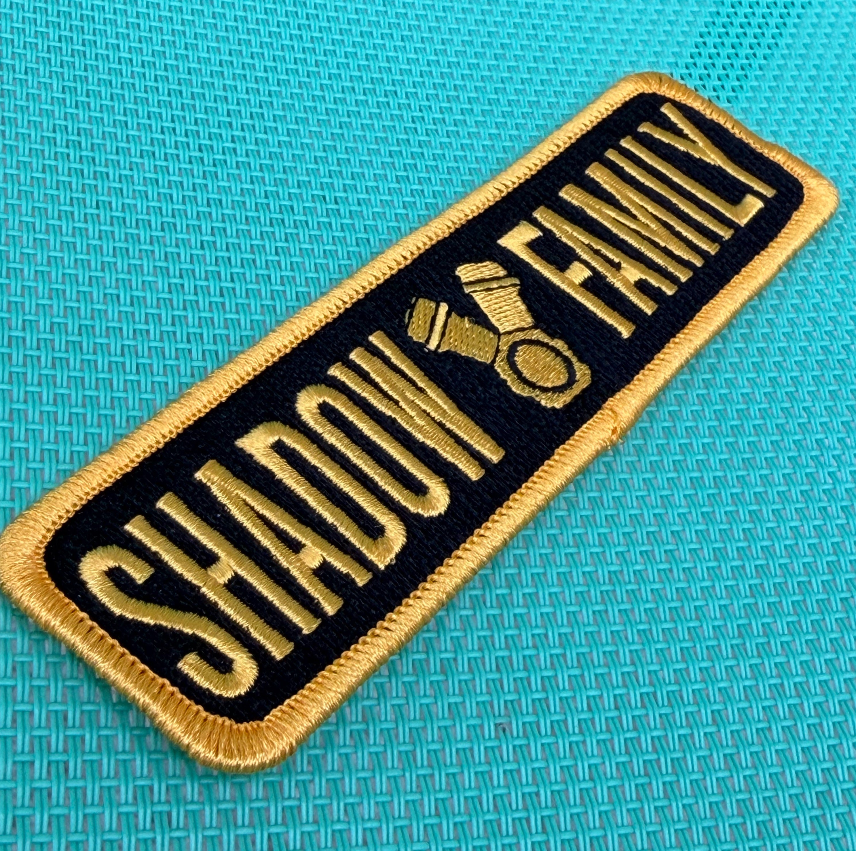 Embroidered patch shadow family