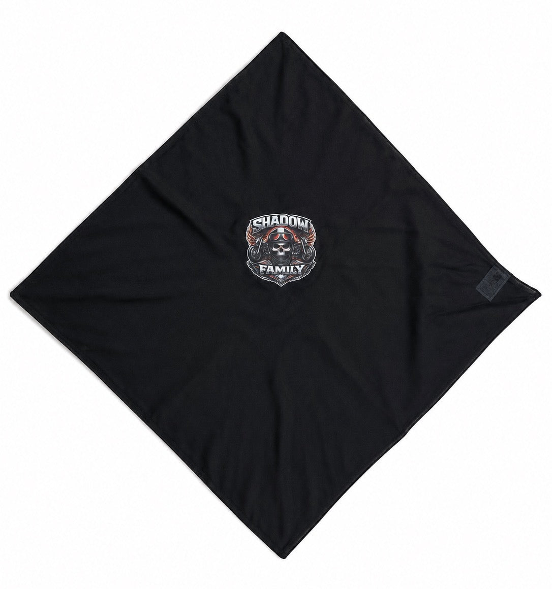 Black bandana shadow family 100% cotton