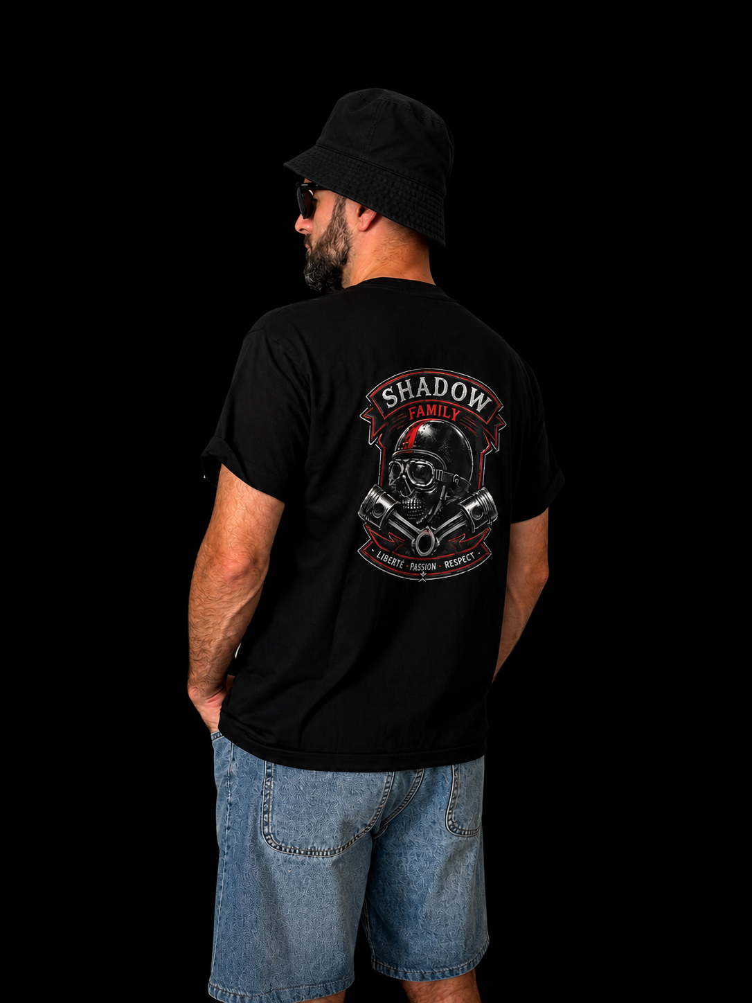 T-shirt shadow family 100% cotton