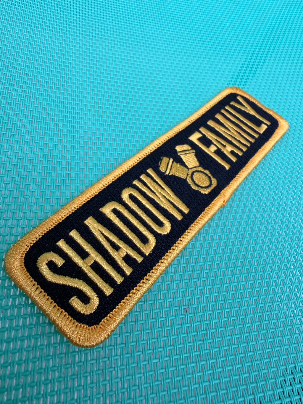 Embroidered patch shadow family