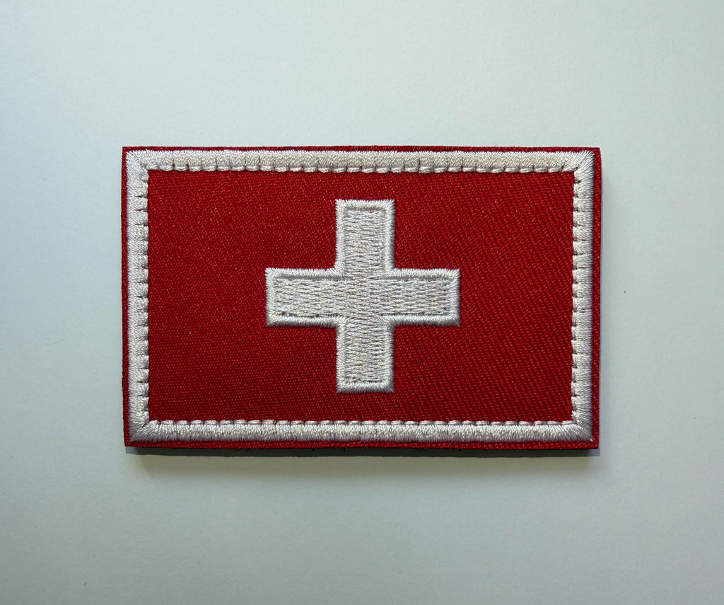 Hook-loop patch flag SWITZERLAND 8 cm
