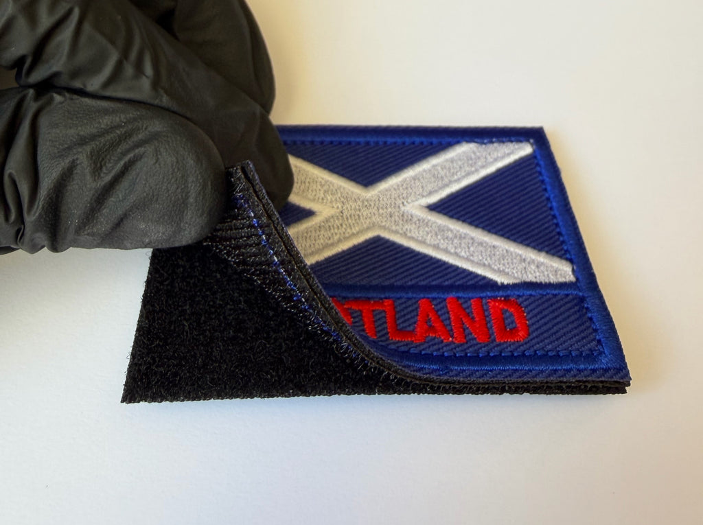 Hook-loop patch flag SCOTLAND 8 cm