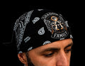Black bandana shadow family 100% cotton