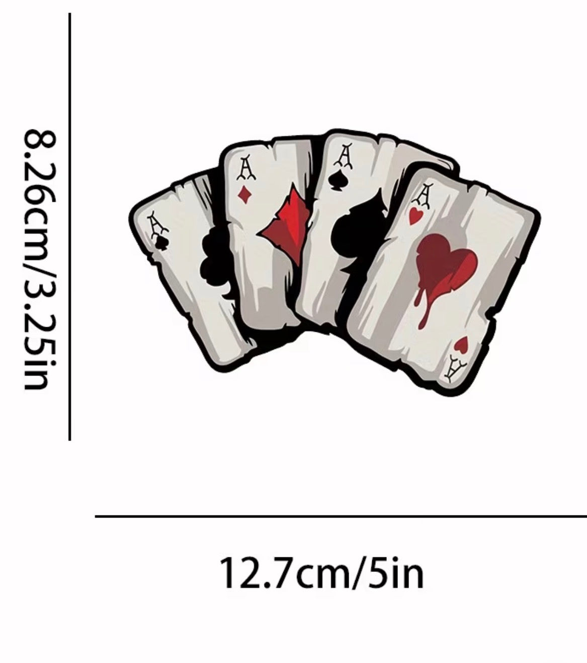 playing card sticker
