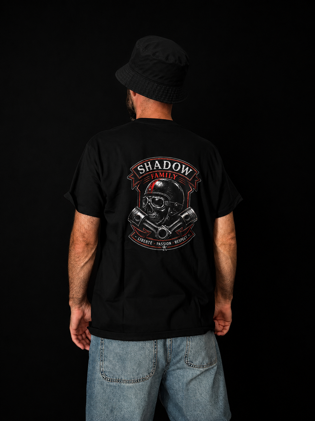 T-shirt shadow family 100% cotton