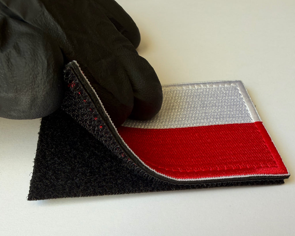 Hook & Loop Patch flag POLAND 8 cm