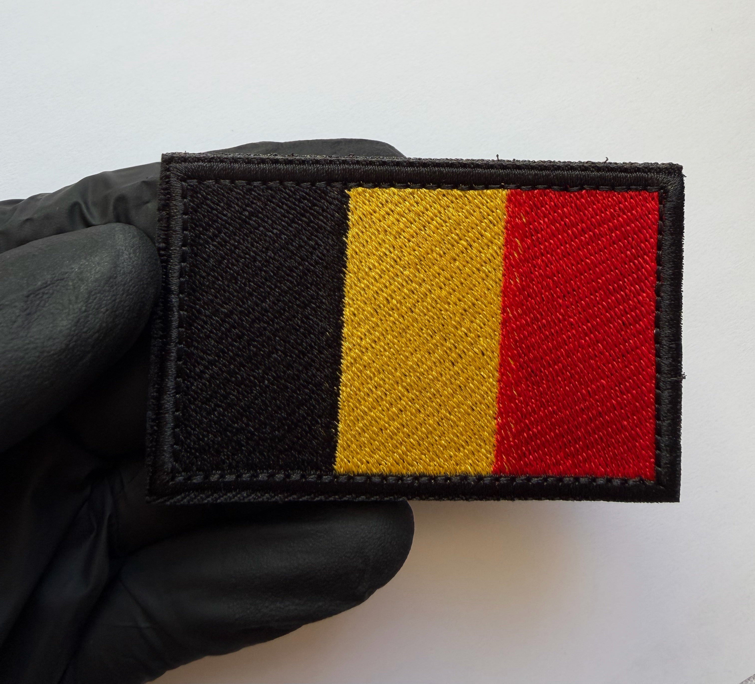 Hook-loop patch flag BELGIUM 8 cm