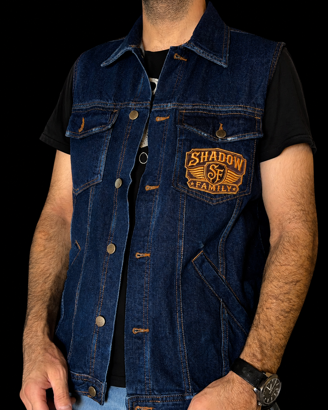 Shadow Family Denim Vest