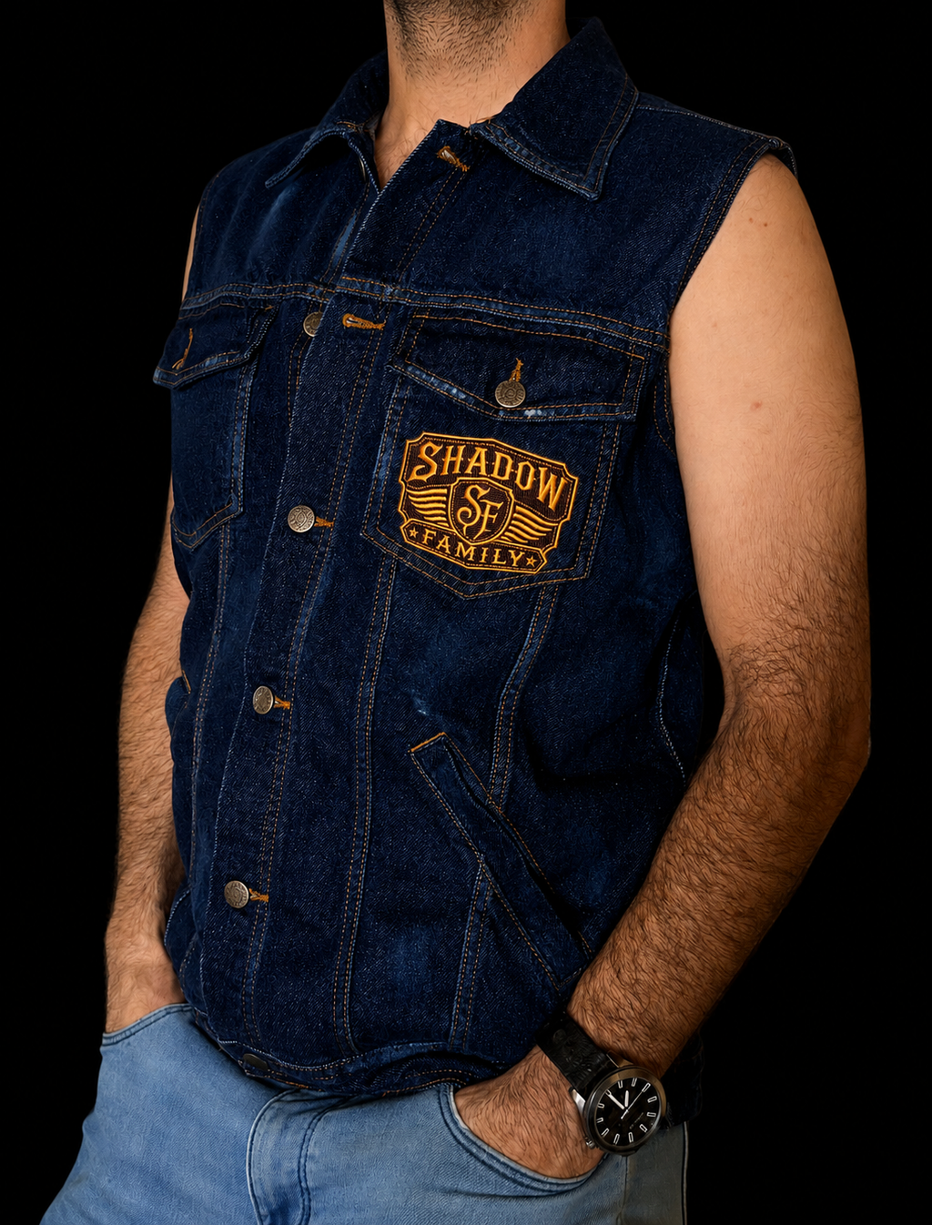 Shadow Family Denim Vest