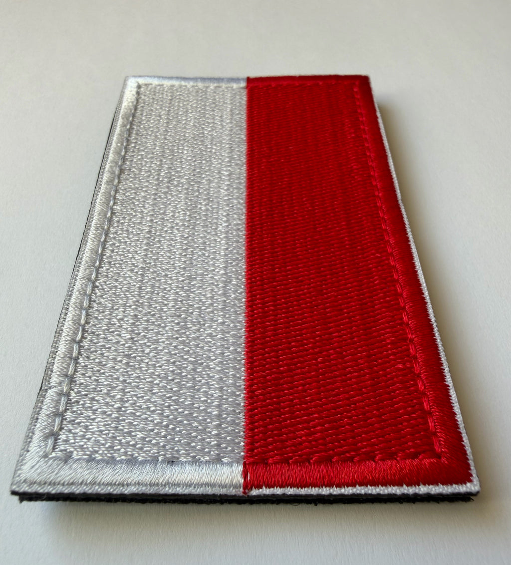 Hook & Loop Patch flag POLAND 8 cm