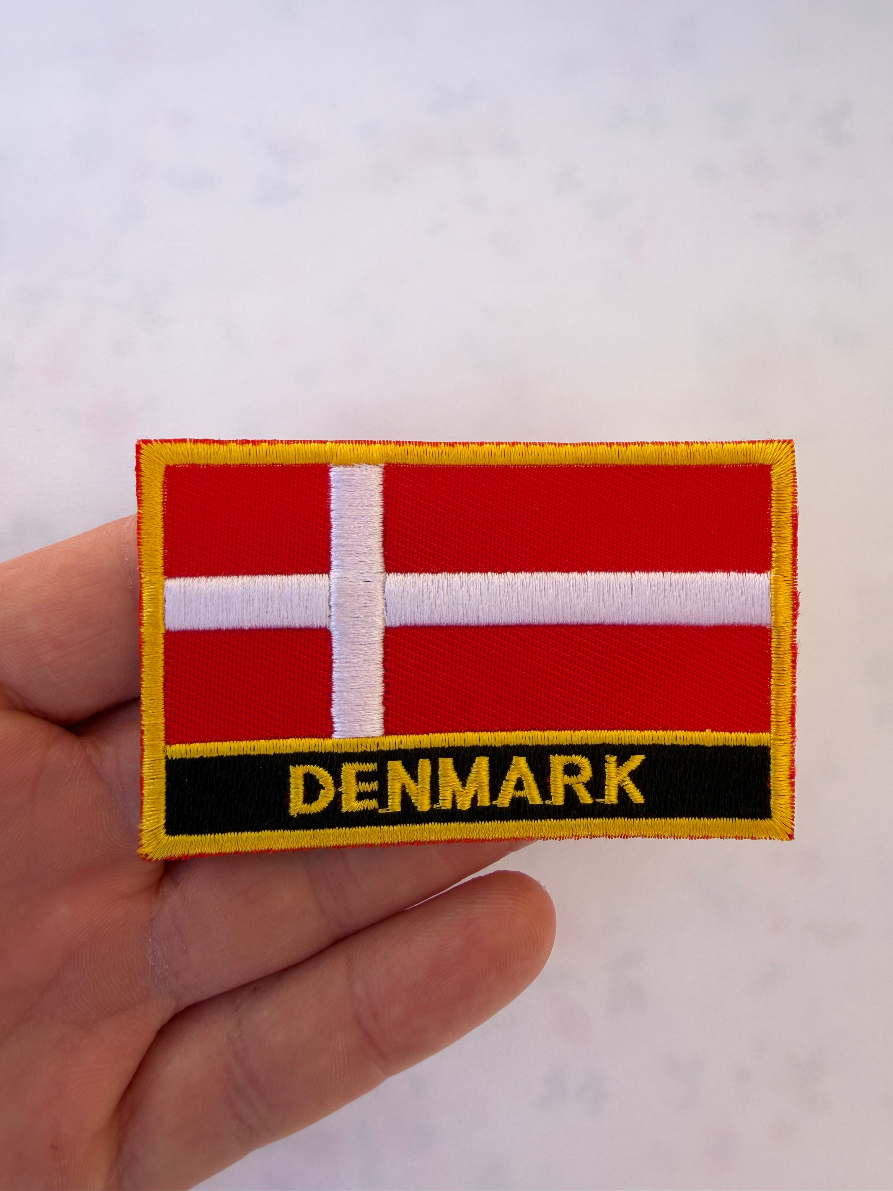 Embroidered patch Iron-on 8x5 cm