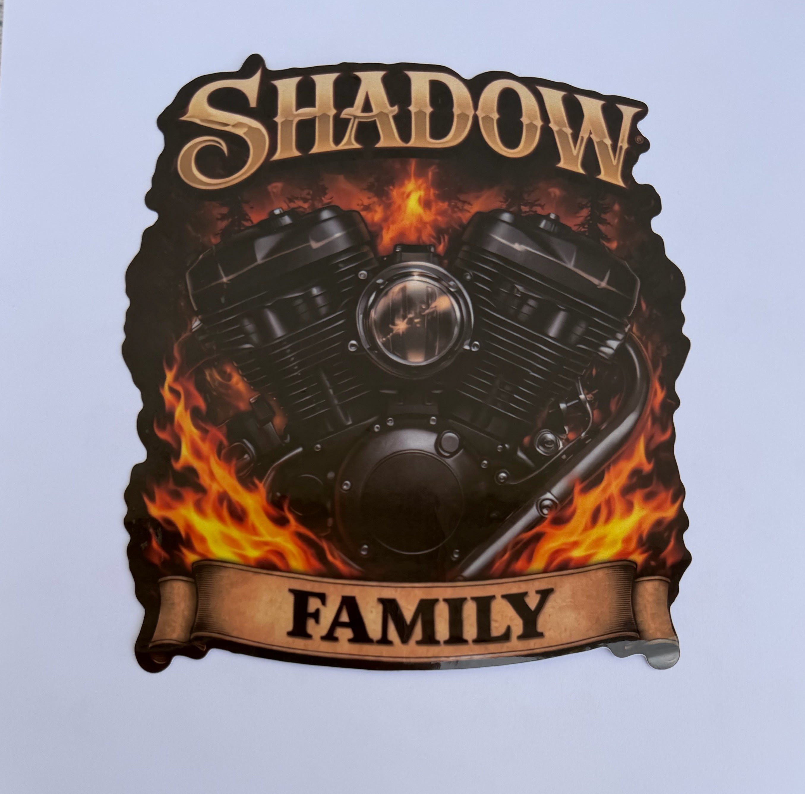 Sticker shadow family 16x14 cm