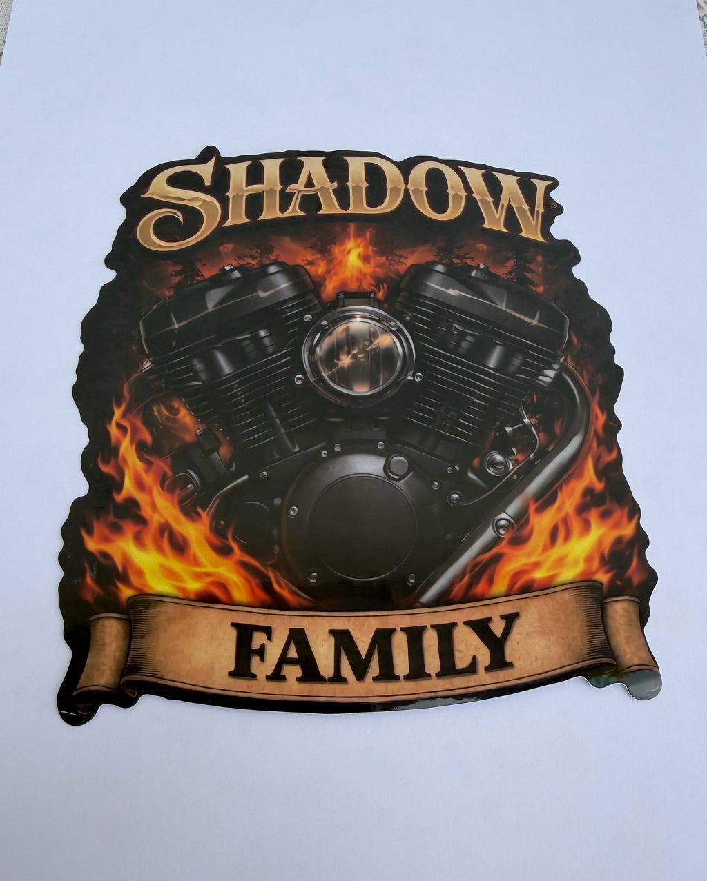 Sticker shadow family 16x14 cm