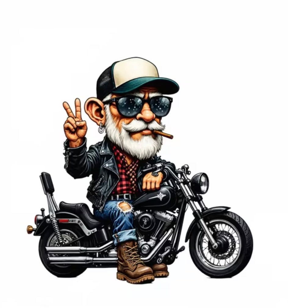 Vintage Biker Sticker