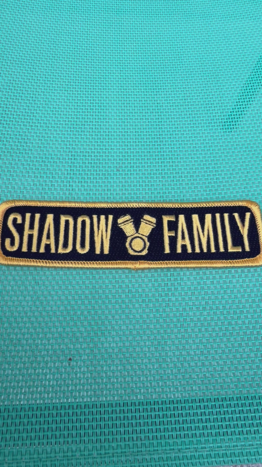 Embroidered patch shadow family