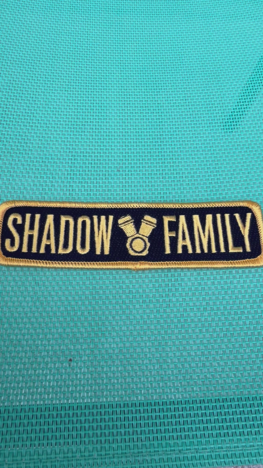 Embroidered patch shadow family